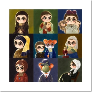 Masterpiece sloth version Posters and Art